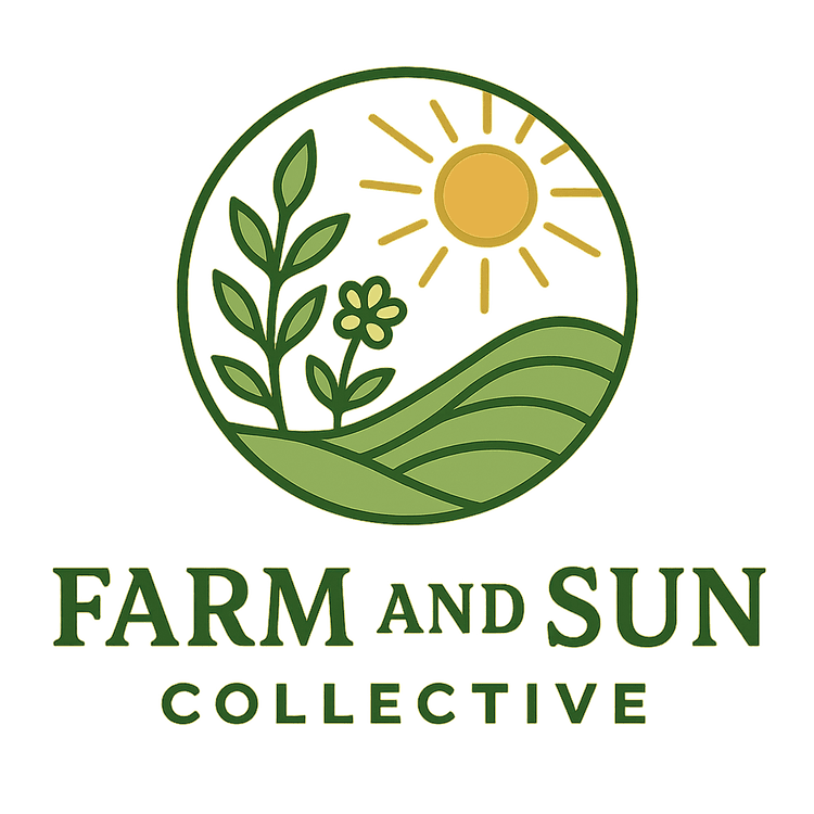 Farm and Sun Collective logo with text